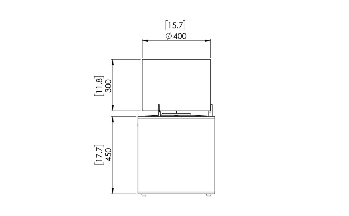 EcoSmart Fire - Free standing - Pop 8L