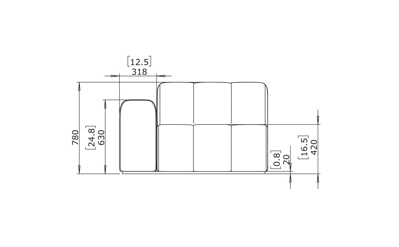 Connect L50 - Indoor and Outdoor Modular Sofa