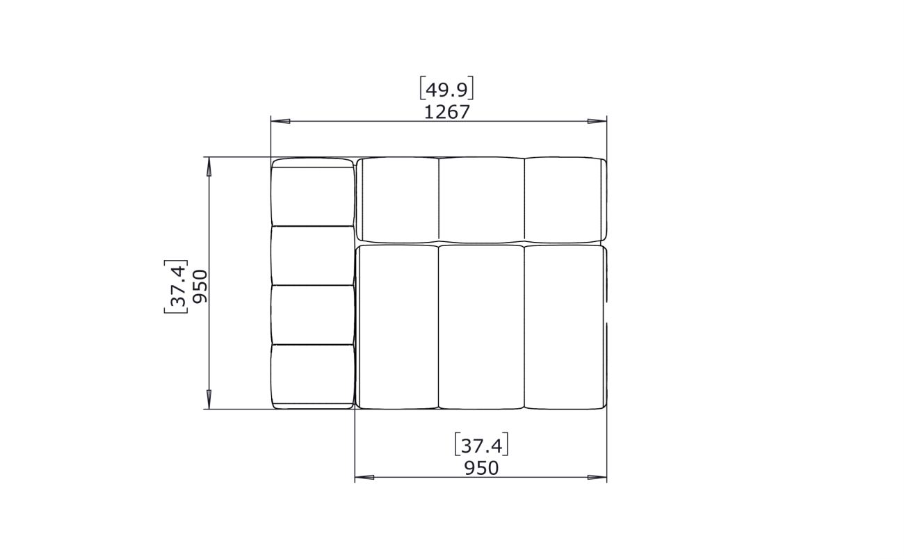 Connect L50 - Indoor and Outdoor Modular Sofa