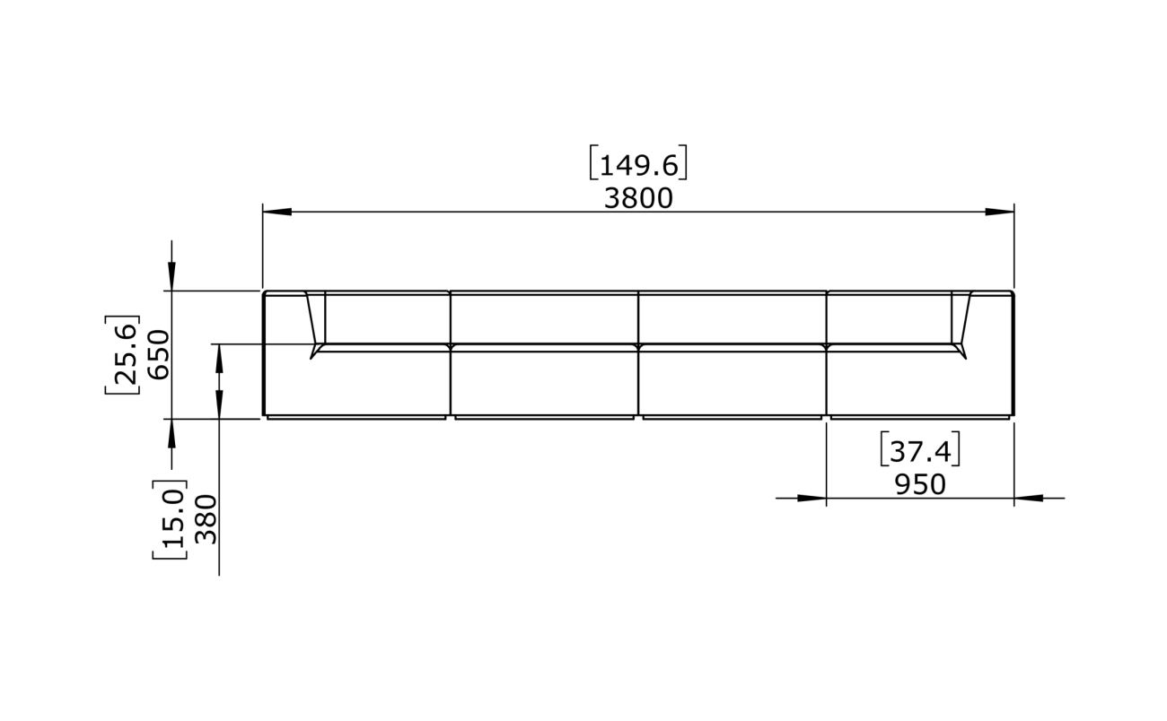 Relax Modular 4 Sofa - Indoor and Outdoor