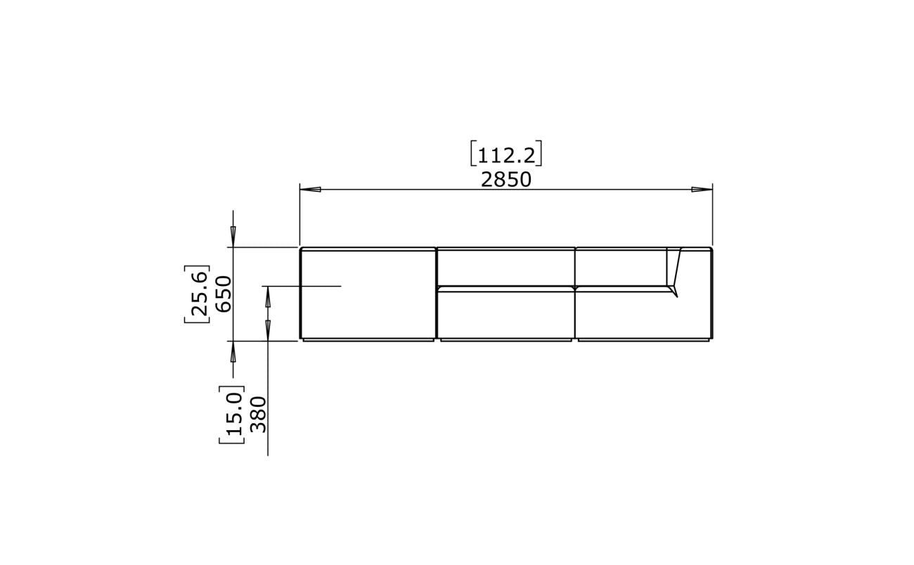 Relax Modular 5 L-Sectional - Indoor and Outdoor Modular Sofa