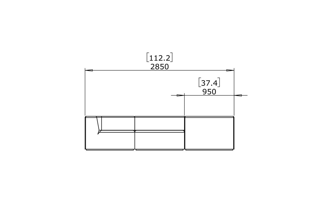 Relax Modular 5 L-Sectional - Indoor and Outdoor Modular Sofa