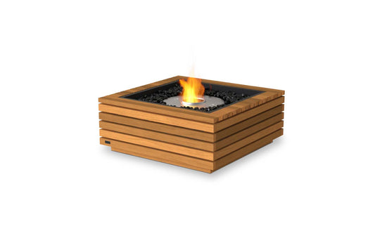 EcoSmart Fire - Base 30 - Fire Pit Table - Teak