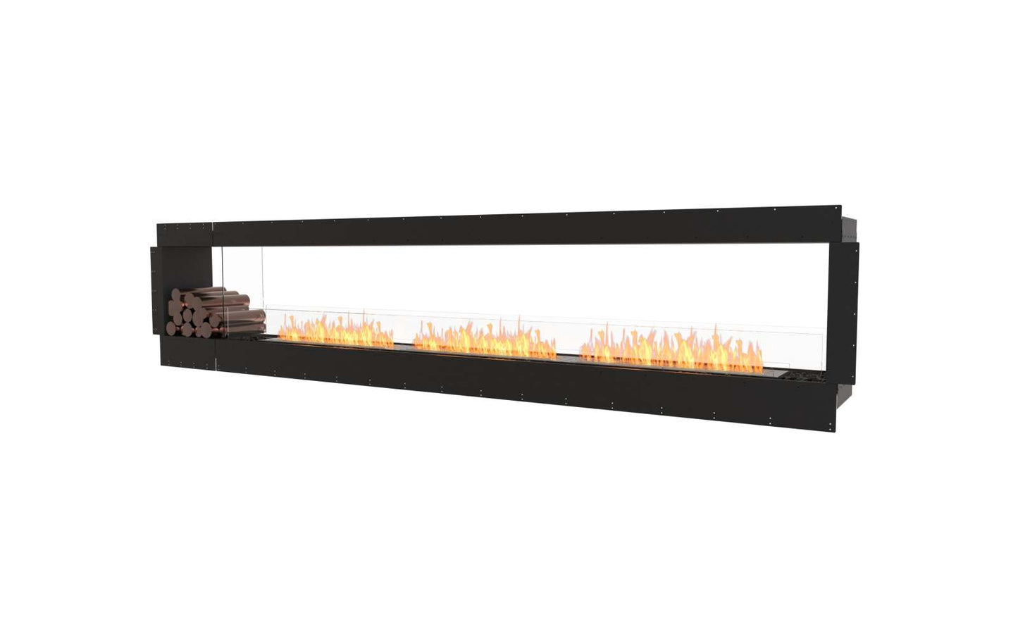 EcoSmart - Flex Fireplace 140DB.BX1 - Double Sided - Black