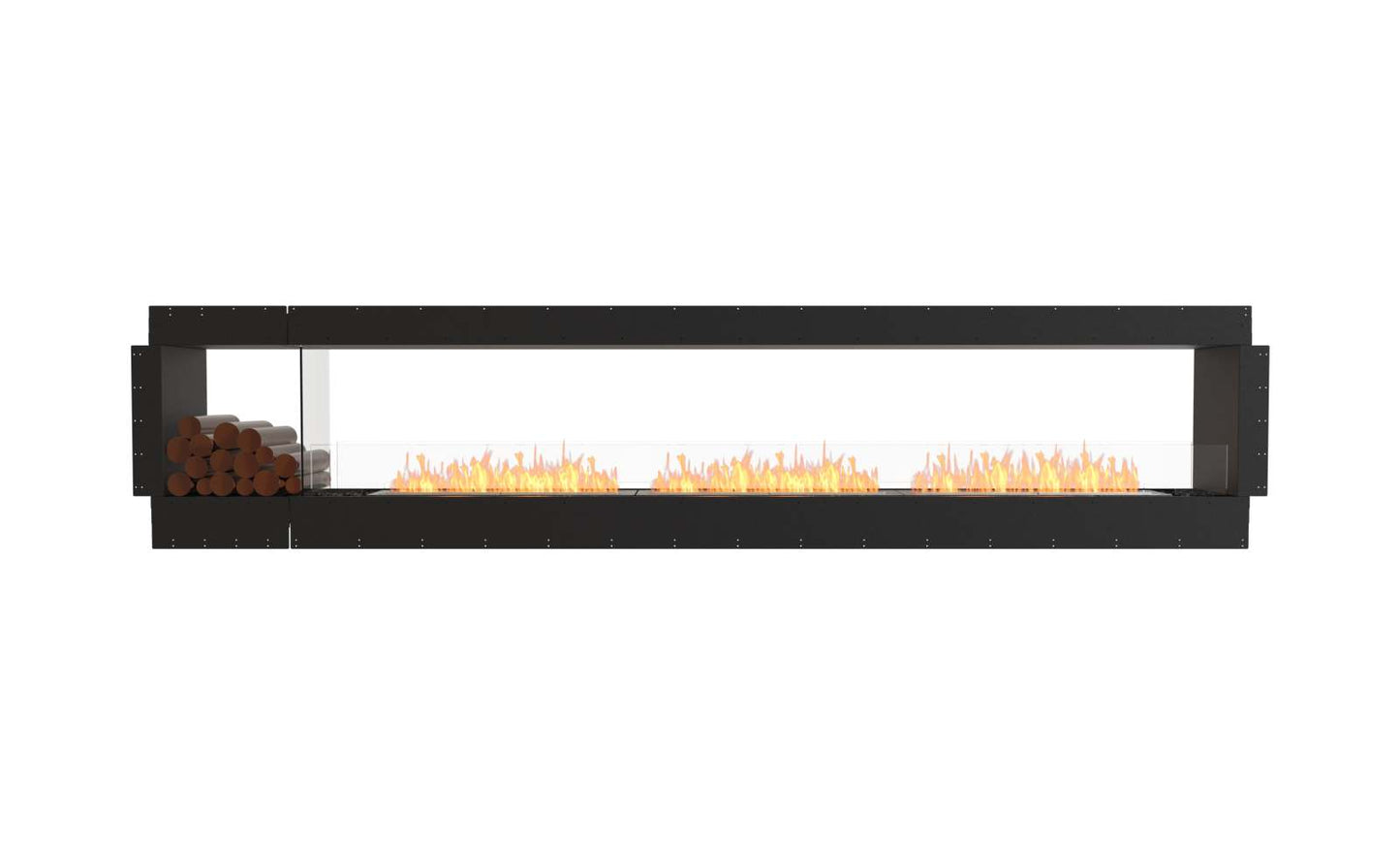EcoSmart - Flex Fireplace 140DB.BX1 - Double Sided - Black
