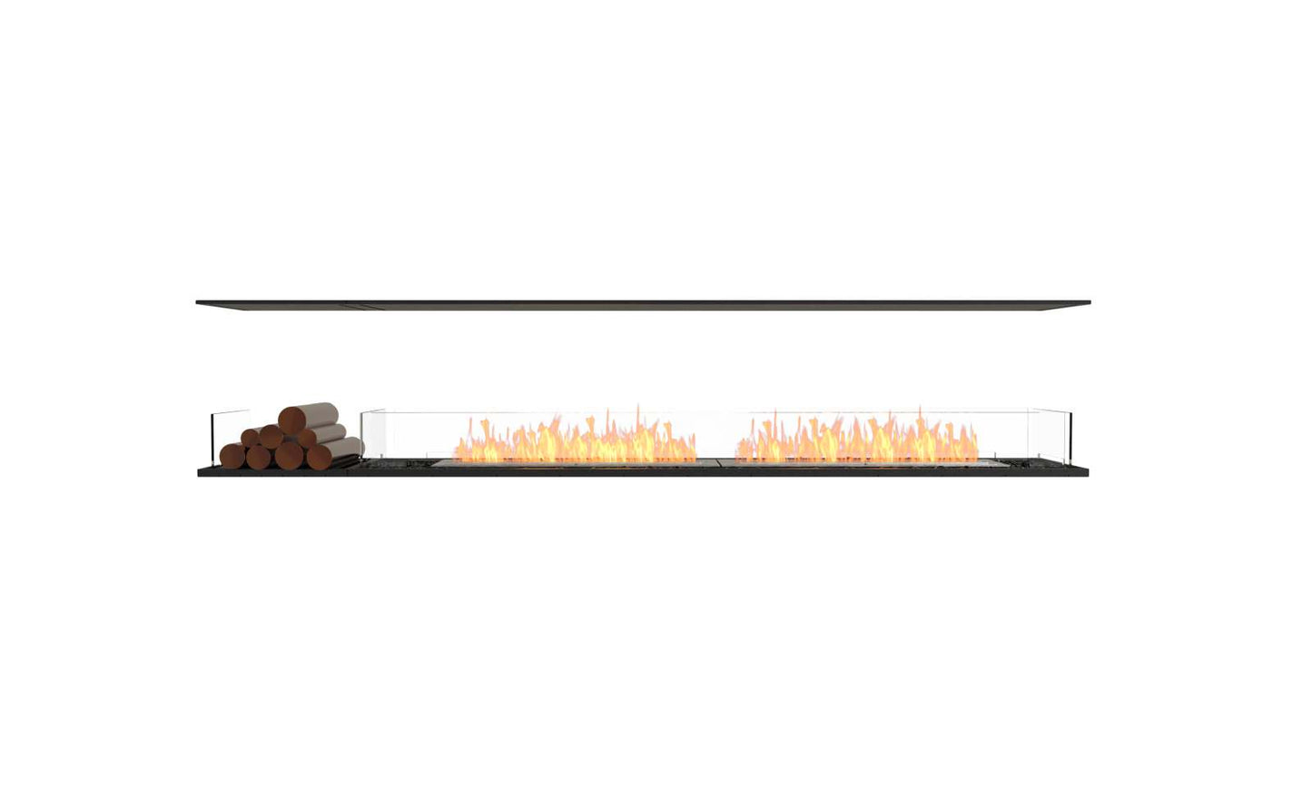 EcoSmart - Flex Fireplace 104IL.BX1 - Island - Black