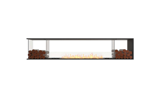 EcoSmart - Flex Fireplace 104PN.BX2 - Peninsula - Black