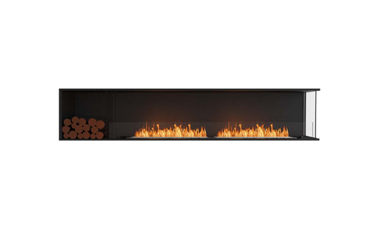 EcoSmart - Flex Fireplace 104RC.BXL - Right Corner - Black