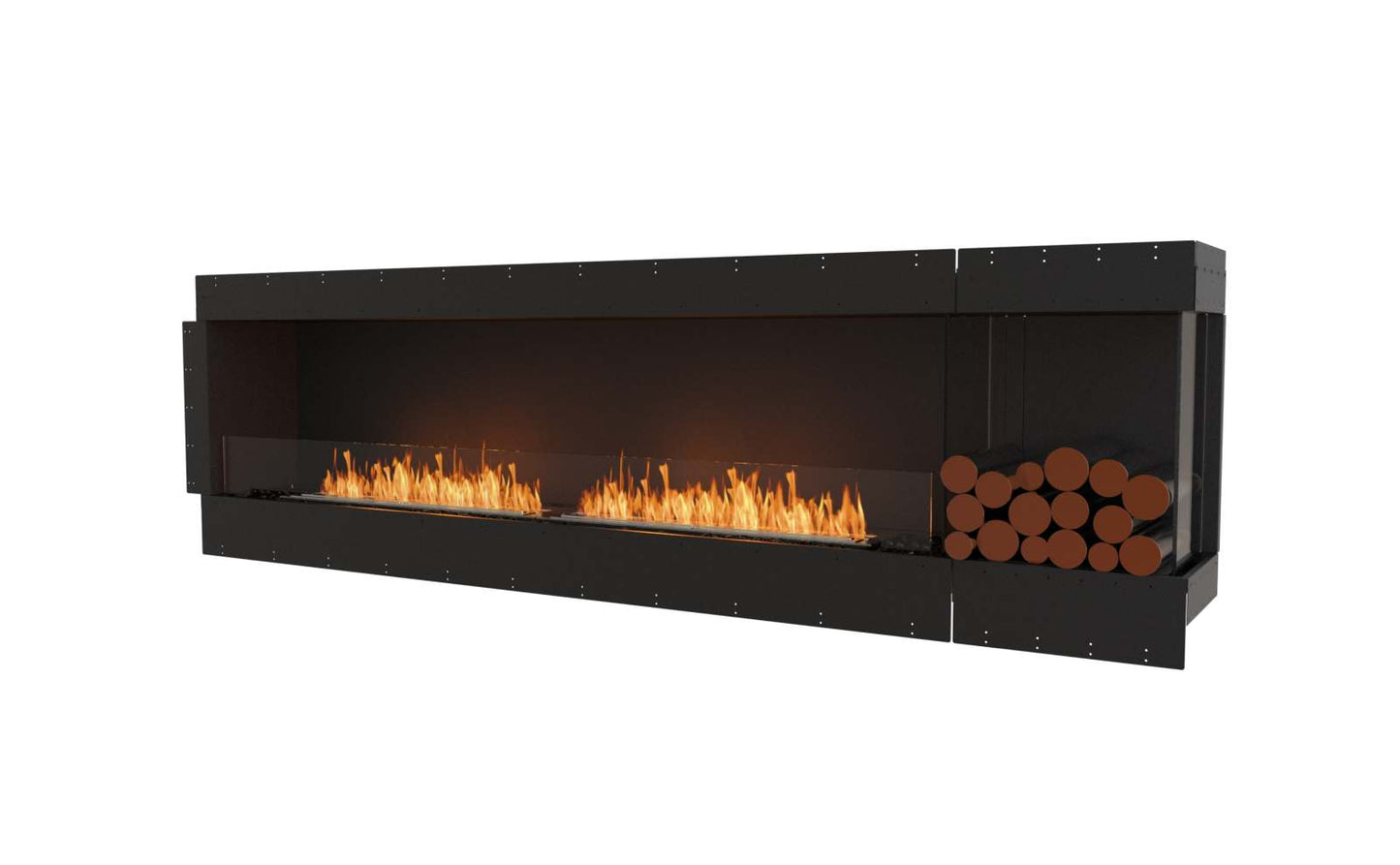 EcoSmart - Flex Fireplace 104RC.BXR - Right Corner - Black