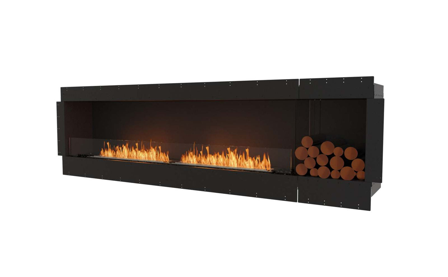 EcoSmart - Flex Fireplace 104SS.BXR - Single Sided - Black