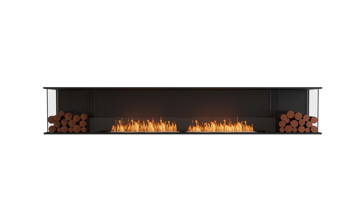 EcoSmart - Flex Fireplace 122BY.BX2 - Bay - Black