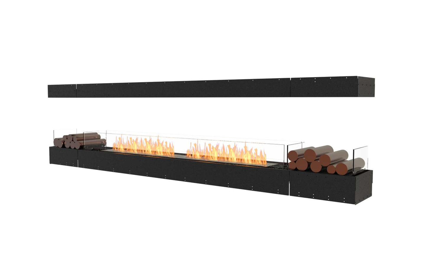 EcoSmart - Flex Fireplace 122IL.BX2 - Island - Black