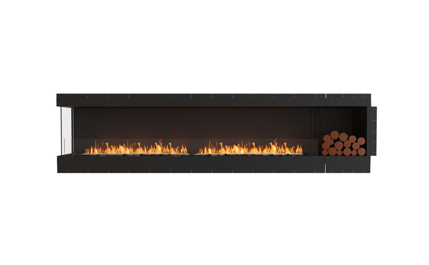 EcoSmart - Flex Fireplace 122LC.BXR - Left Corner - Black