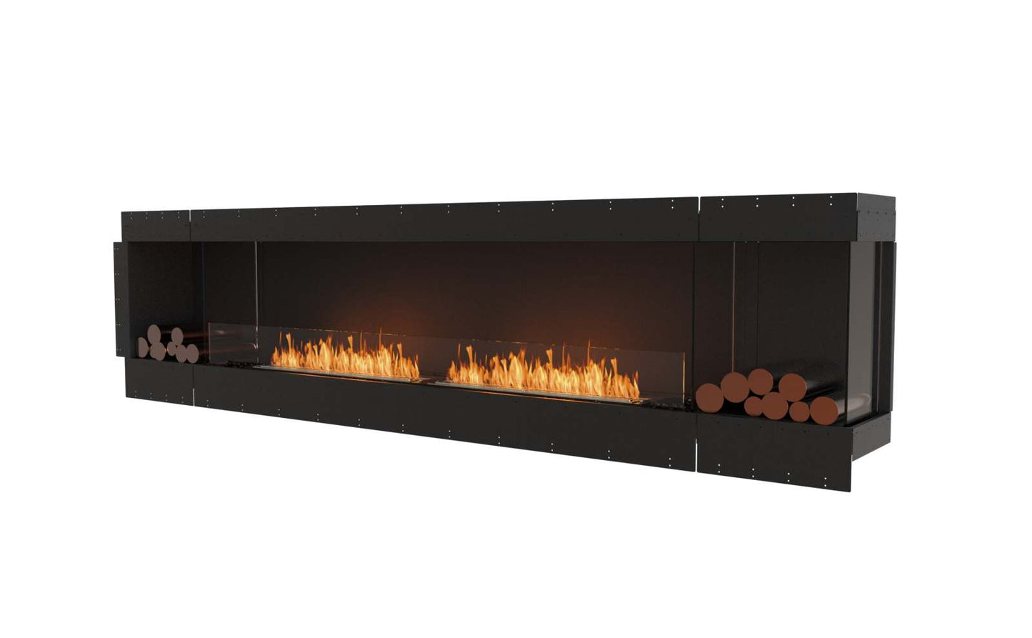 EcoSmart - Flex Fireplace 122RC.BX2 - Right Corner - Black
