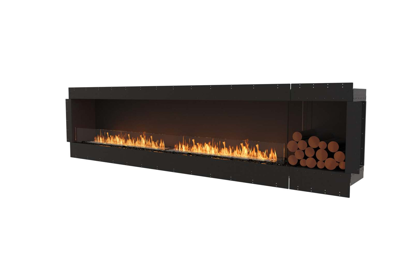 EcoSmart - Flex Fireplace 122SS.BXR - Single Sided - Black