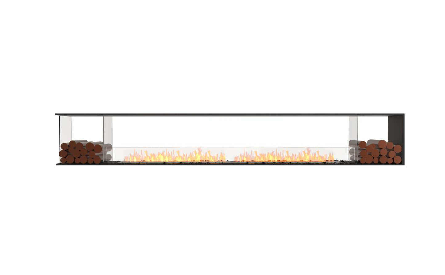 EcoSmart - Flex Fireplace 140PN.BX2 - Peninsula - Black