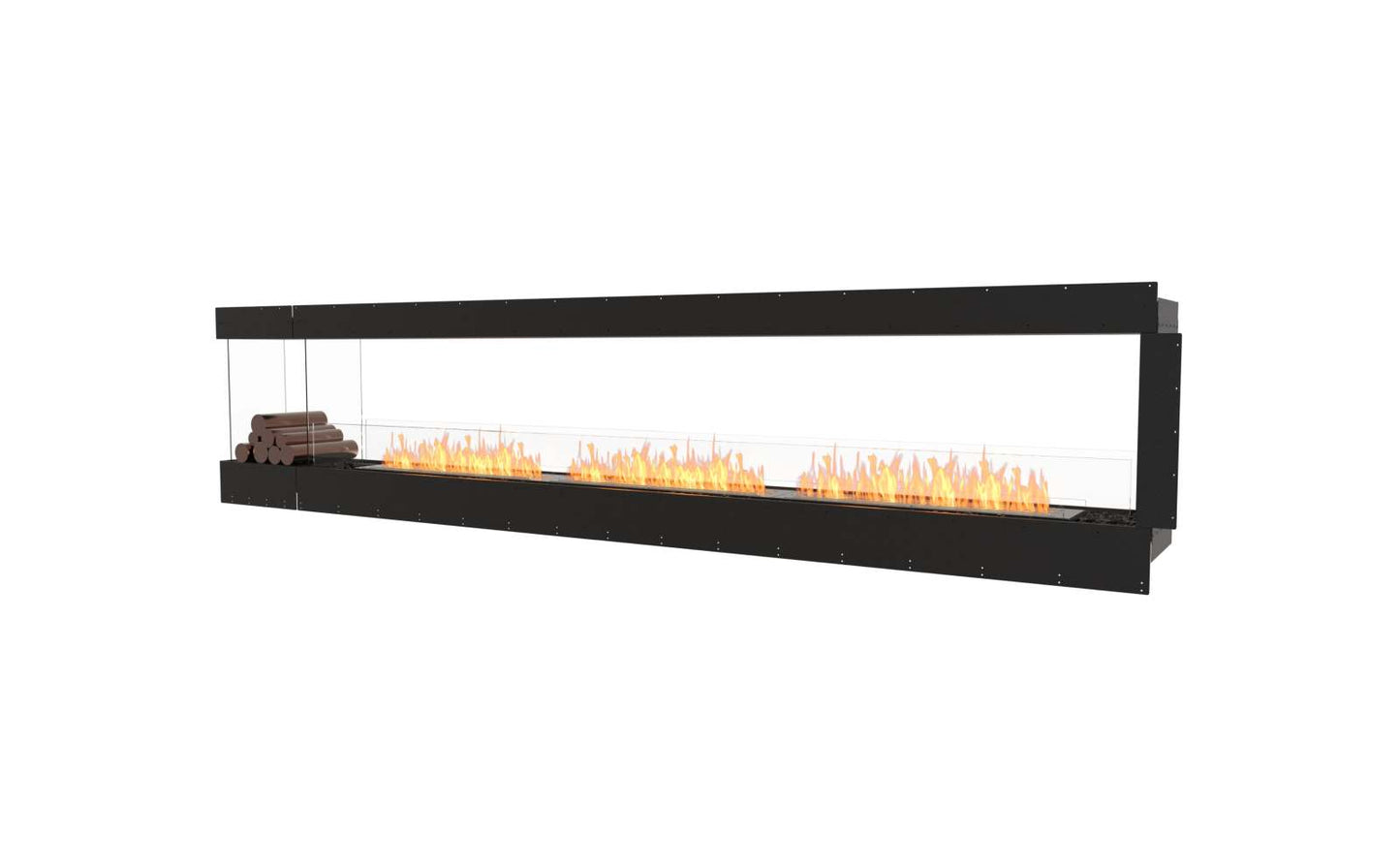 EcoSmart - Flex Fireplace 140PN.BXL - Peninsula - Black