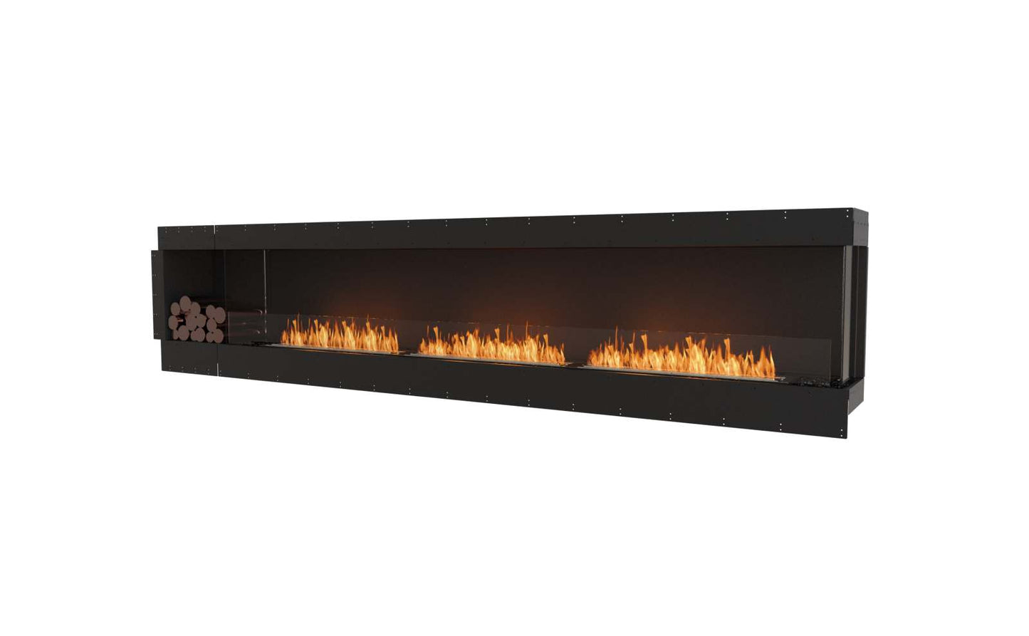 EcoSmart - Flex Fireplace 140RC.BXL - Right Corner - Black