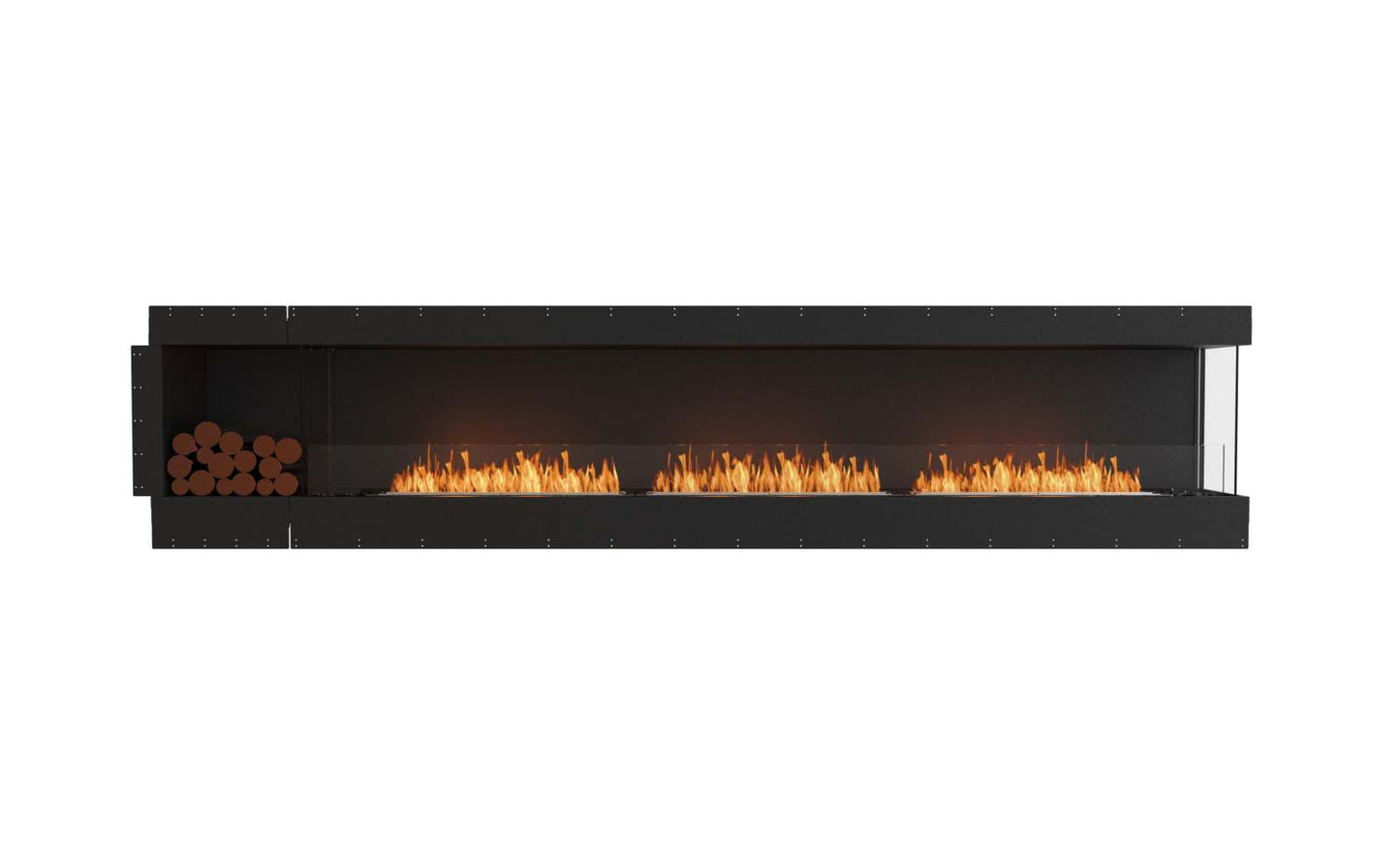 EcoSmart - Flex Fireplace 140RC.BXL - Right Corner - Black