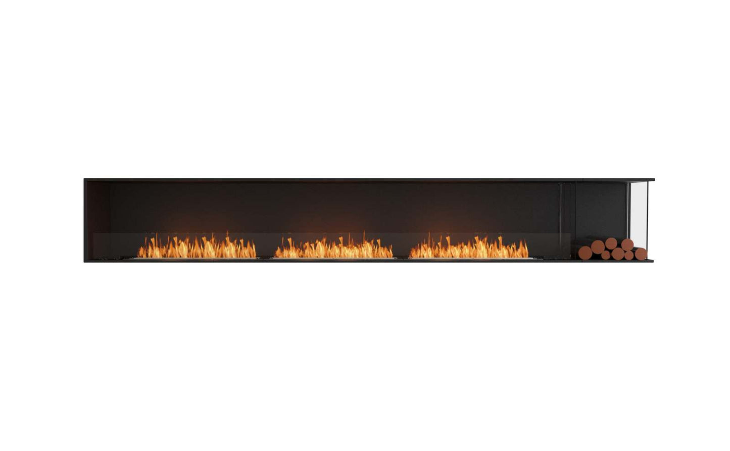 EcoSmart - Flex Fireplace 140RC.BXR - Right Corner - Black