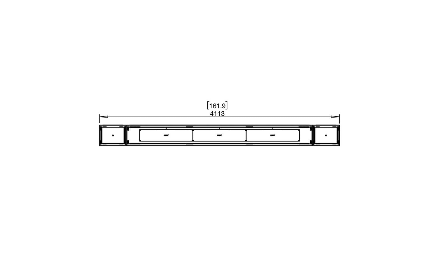 EcoSmart - Flex Fireplace 158BN.BX2 - Bench - Black