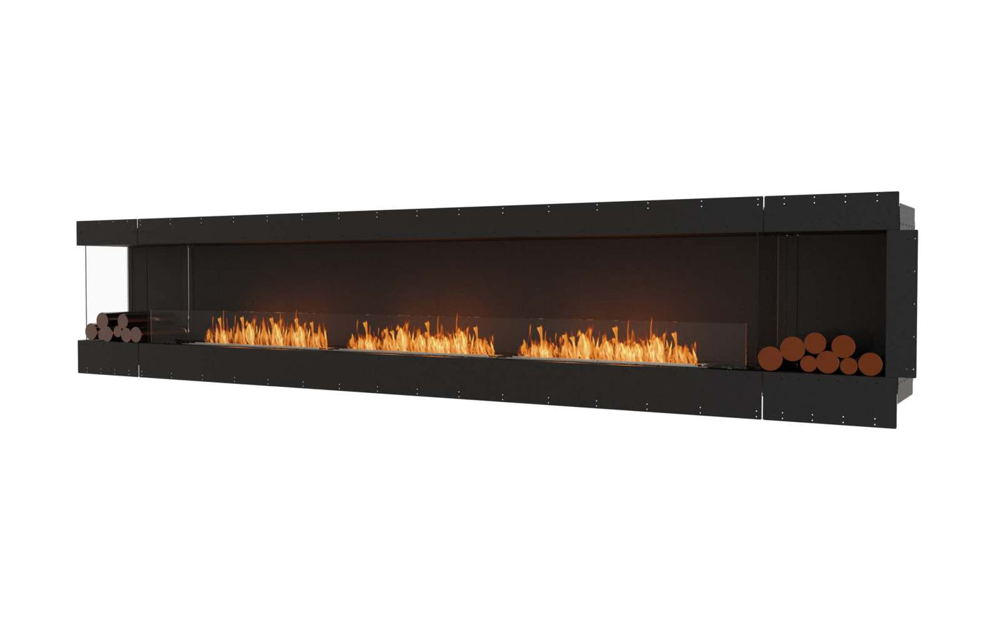 EcoSmart - Flex Fireplace 158LC.BX2 - Left Corner - Black