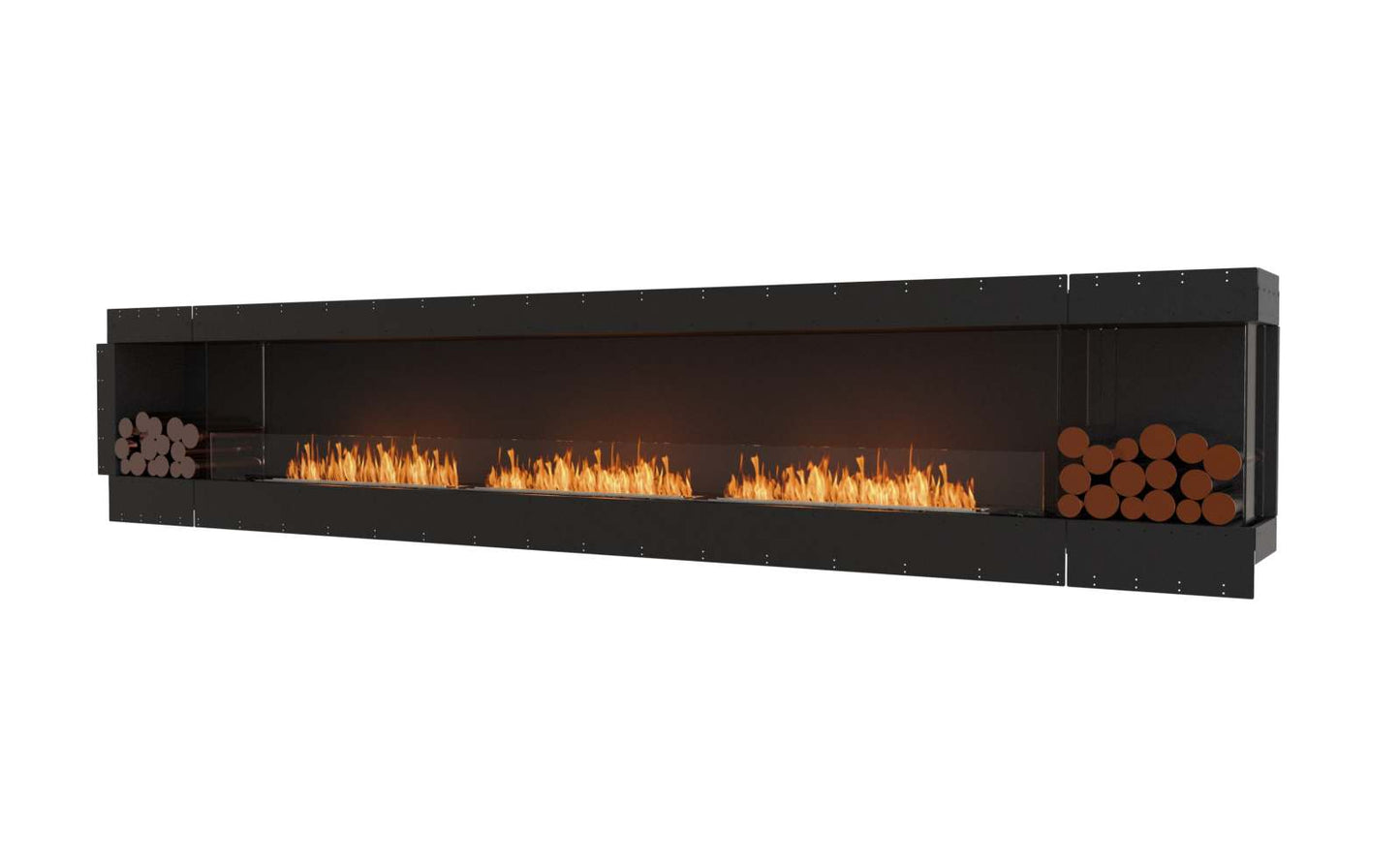EcoSmart - Flex Fireplace 158RC.BX2 - Right Corner - Black