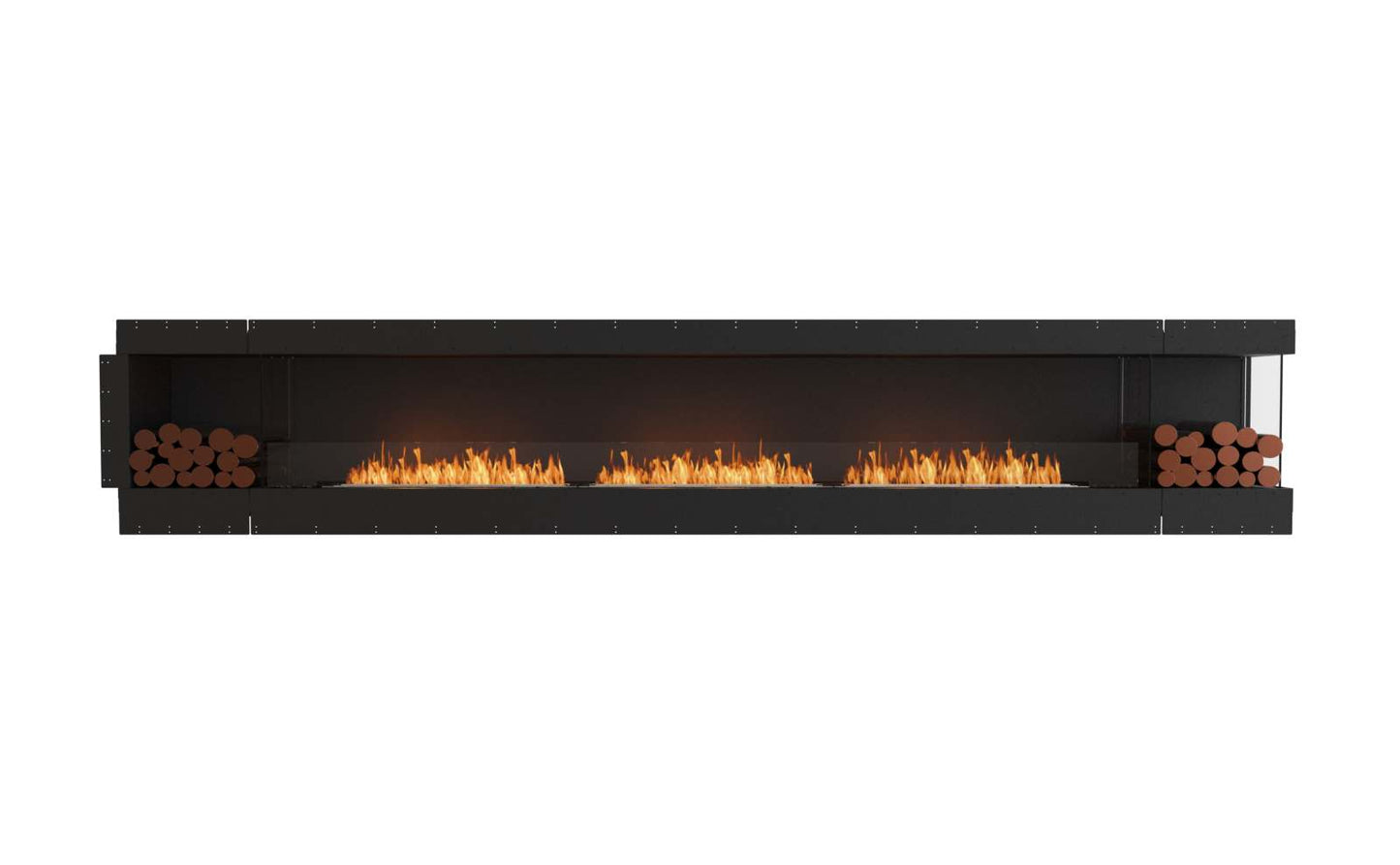EcoSmart - Flex Fireplace 158RC.BX2 - Right Corner - Black