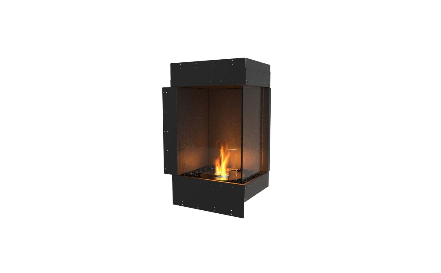 EcoSmart - Flex Fireplace 18RC - Right Corner - Black