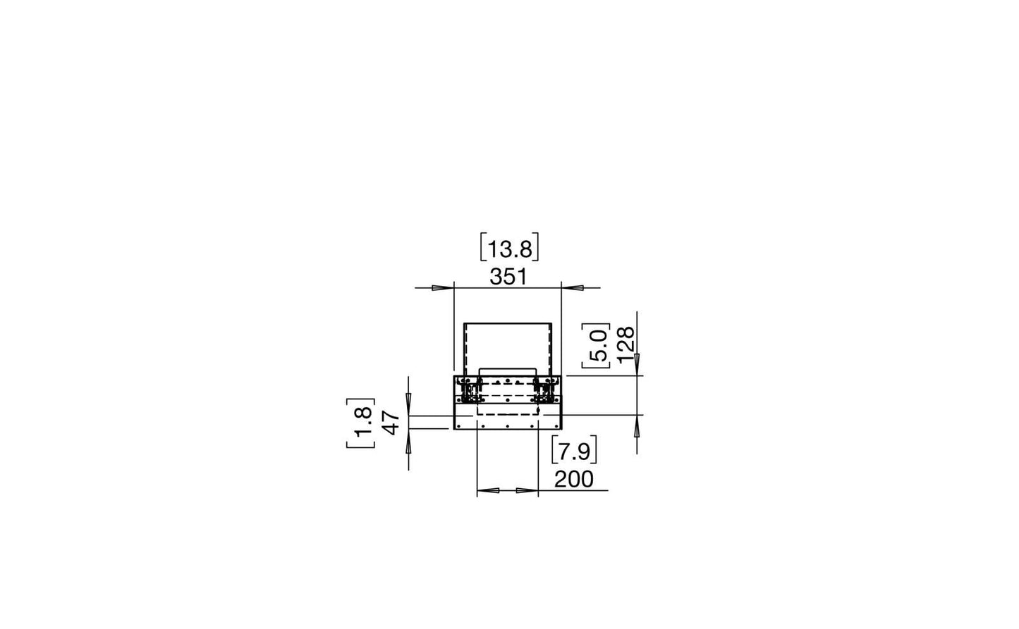 EcoSmart - Flex Fireplace 68BN - Bench - Black