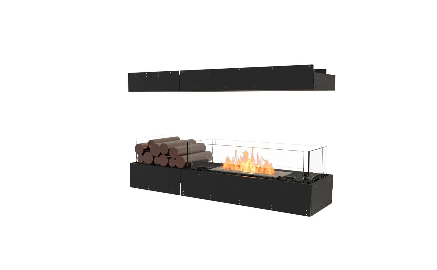 EcoSmart - Flex Fireplace 50IL.BX1 - Island - Black