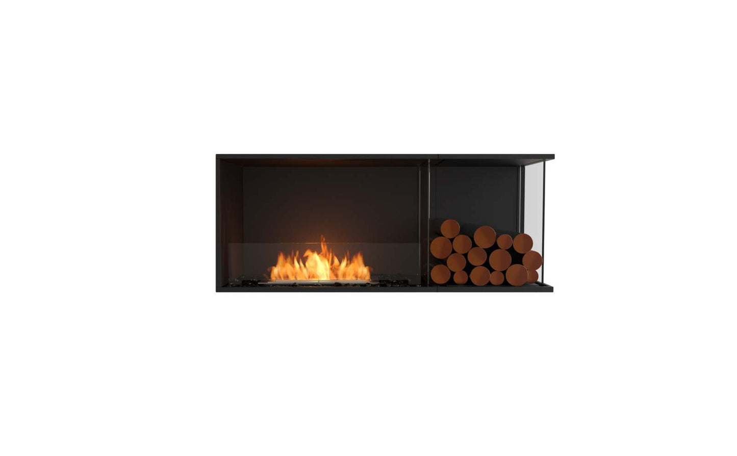 EcoSmart - Flex Fireplace 50RC.BXR - Right Corner - Black
