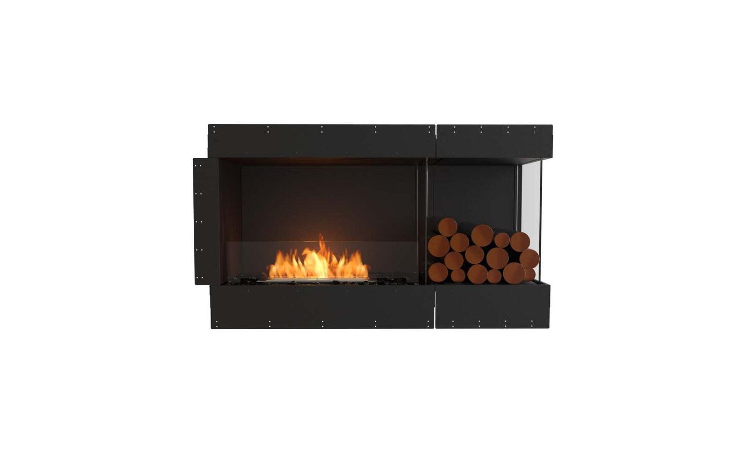 EcoSmart - Flex Fireplace 50RC.BXR - Right Corner - Black
