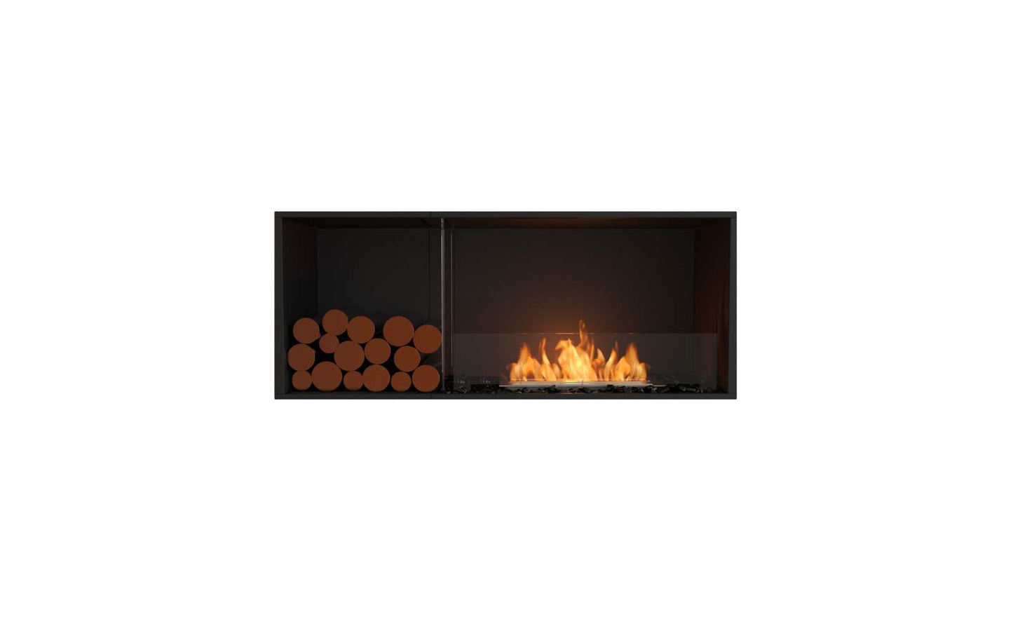 EcoSmart - Flex Fireplace 50SS.BXL - Single Sided - Black