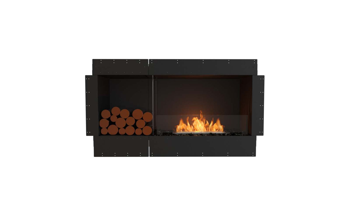 EcoSmart - Flex Fireplace 50SS.BXL - Single Sided - Black