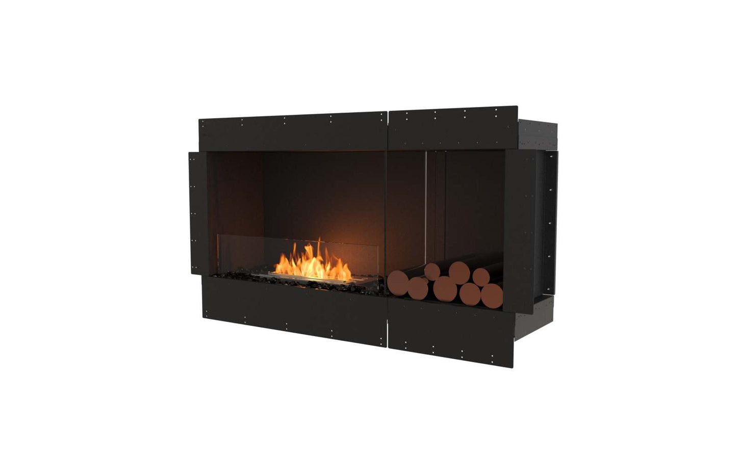 EcoSmart - Flex Fireplace 50SS.BXR - Single Sided - Black
