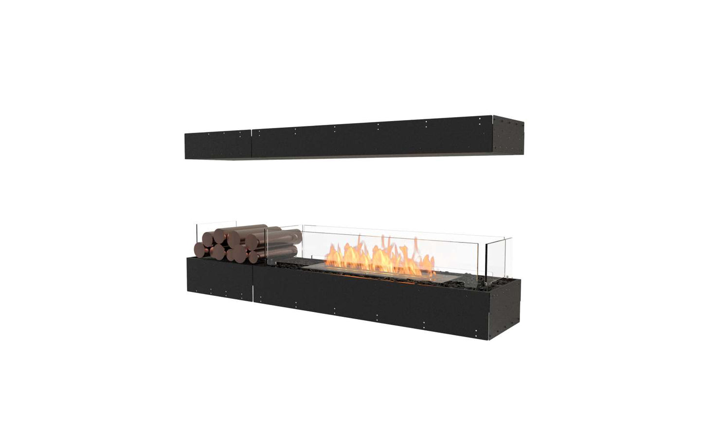 EcoSmart - Flex Fireplace 60IL.BX1 - Island - Black