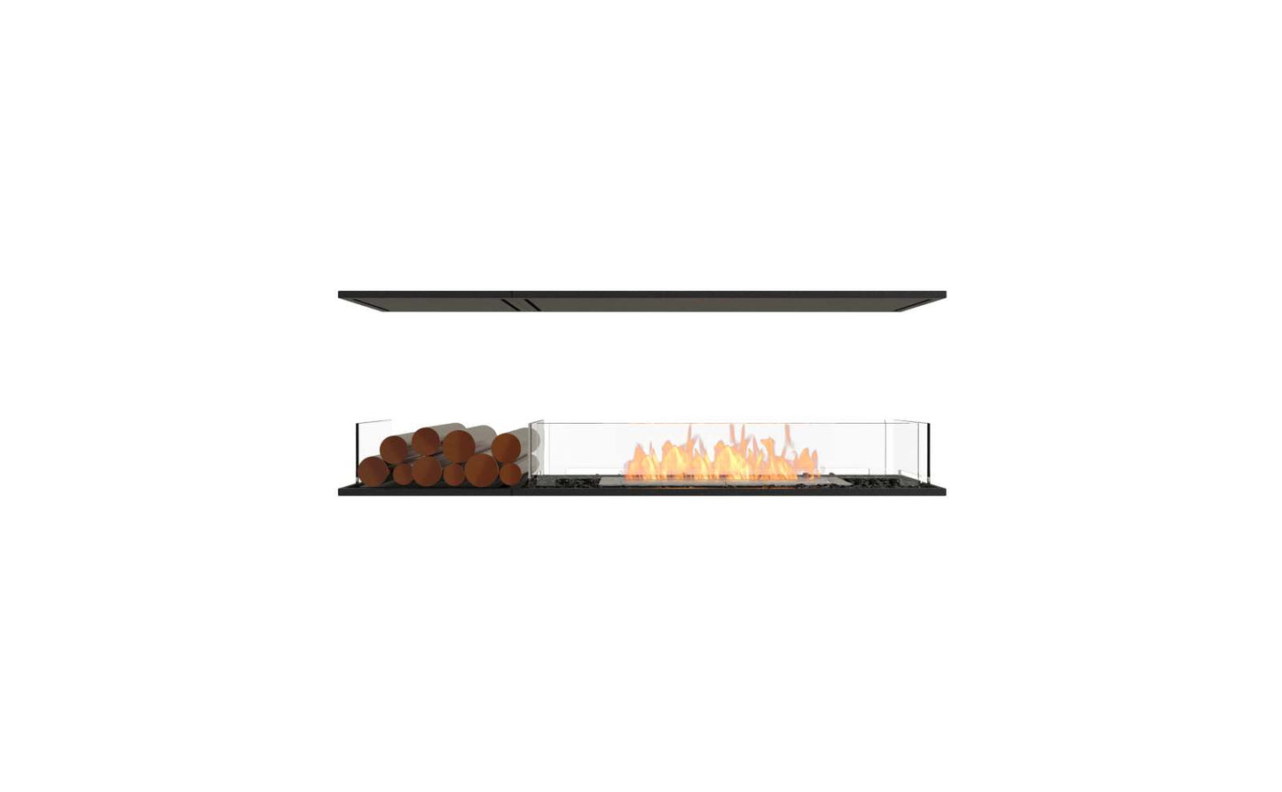 EcoSmart - Flex Fireplace 60IL.BX1 - Island - Black