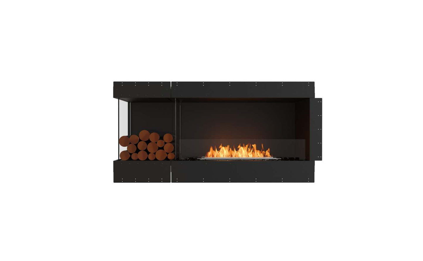 EcoSmart - Flex Fireplace 60LC.BXL - Left Corner - Black