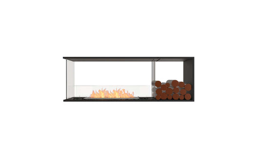 EcoSmart - Flex Fireplace 60PN.BXR - Peninsula - Black