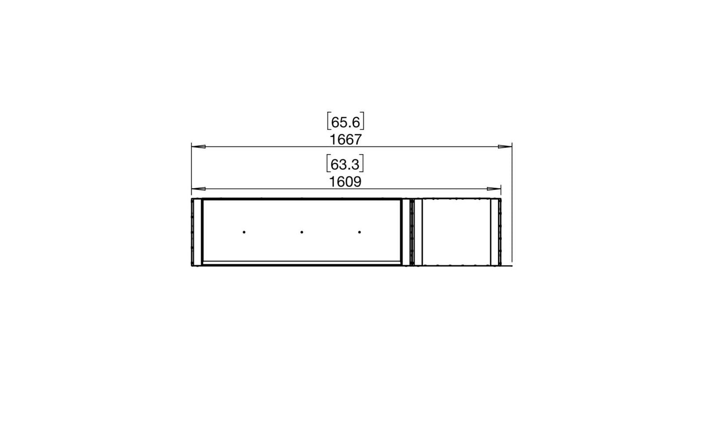 EcoSmart - Flex Fireplace 60PN.BXR - Peninsula - Black