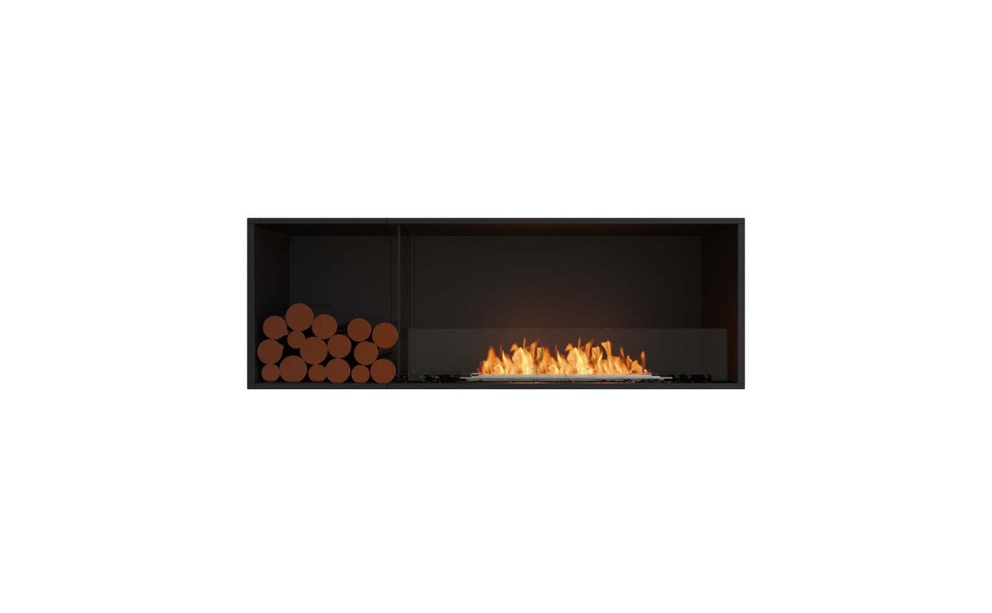 EcoSmart - Flex Fireplace 60SS.BXL - Single Sided - Black