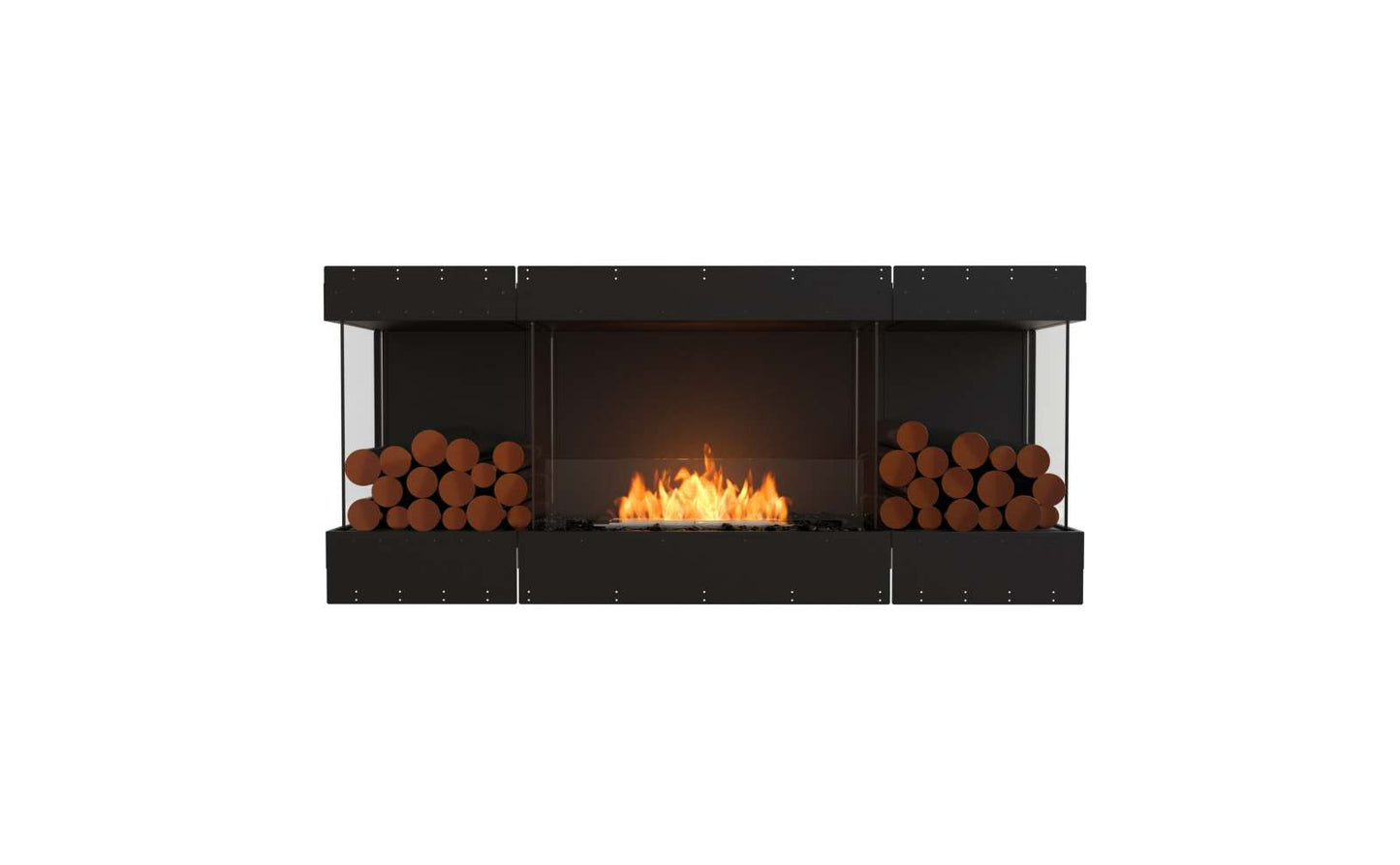 EcoSmart - Flex Fireplace 68BY.BX2 - Bay - Black