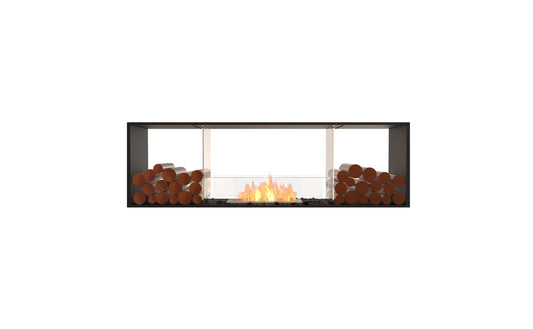 EcoSmart - Flex Fireplace 68DB.BX2 - Double Sided - Black