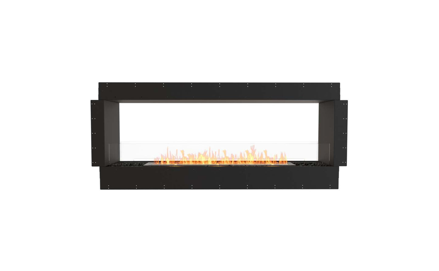 EcoSmart - Flex Fireplace 68DB - Double Sided - Black