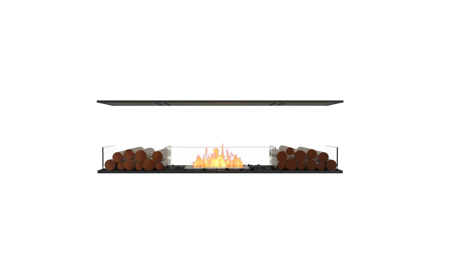 EcoSmart - Flex Fireplace 68IL.BX2 - Island - Black