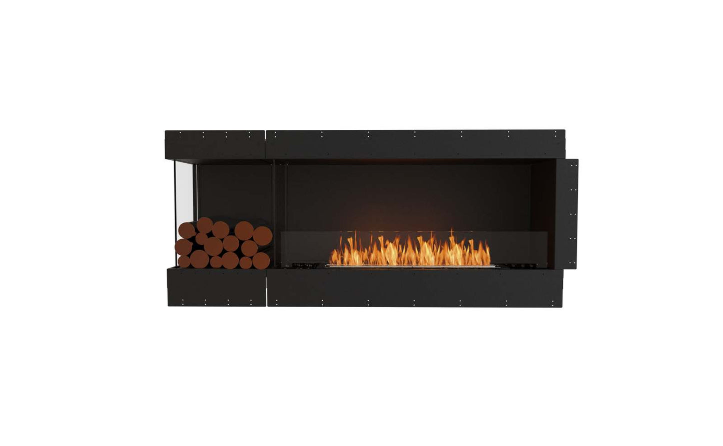 EcoSmart - Flex Fireplace 68LC.BXL - Left Corner - Black
