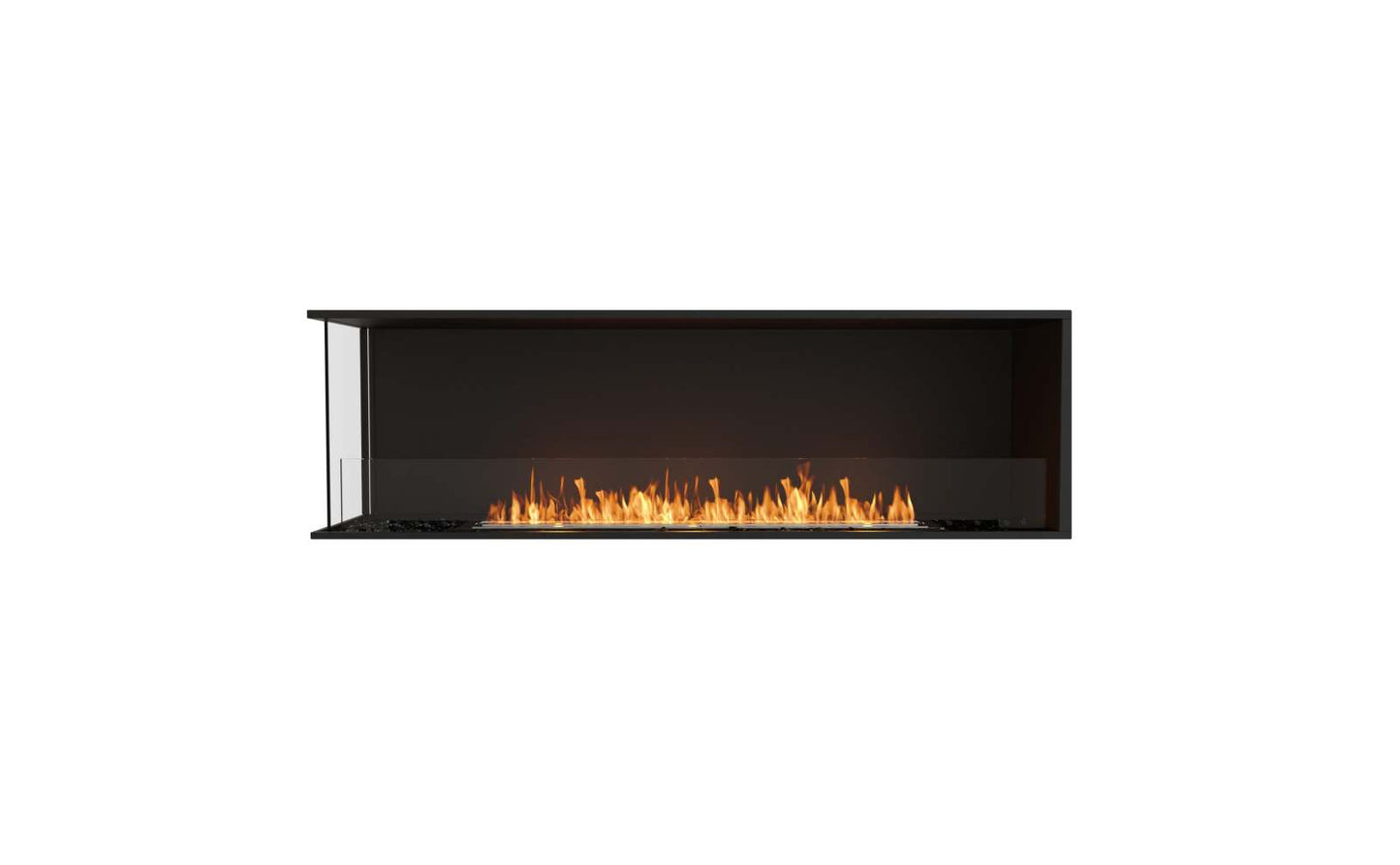 EcoSmart - Flex Fireplace 68LC - Left Corner - Black