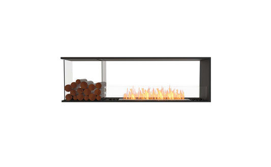 EcoSmart - Flex Fireplace 68PN.BXL - Peninsula - Black