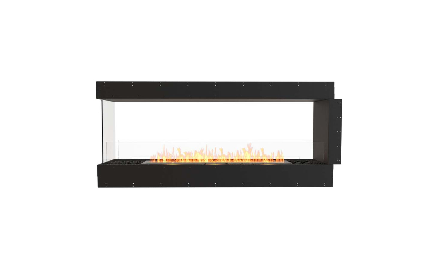 EcoSmart - Flex Fireplace 68PN - Peninsula - Black